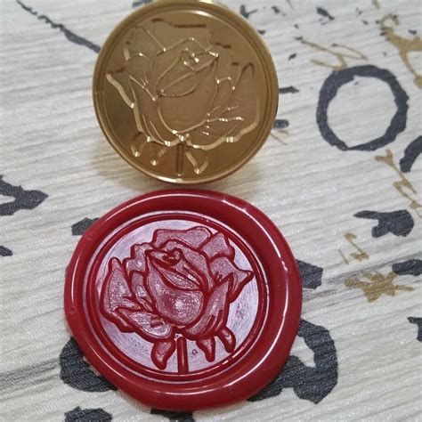 roses wax seal stampenvelope seal diy sealing wax wedding stamp vintage custom design stamps