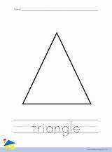 Triangle Grafomotricitat sketch template