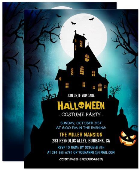 Fun Scary And Unique Halloween Invitations ⋆ Partyinvitecards The Best
