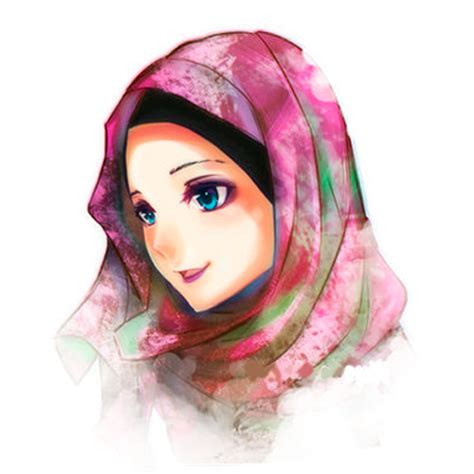 pilihan gambar kartun muslimah cantik