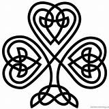 Celtic Shamrock Scottish Pinclipart Filigree sketch template