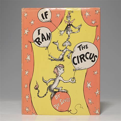 if i ran the circus first edition dr seuss bauman rare books