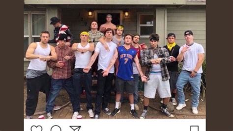 cal poly fraternity brothers suspended after member poses