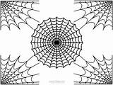 Spider Web Coloring Pages Printable Webs Cool2bkids Print Kids sketch template
