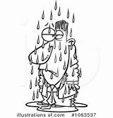 Clipart Rain Soaked Illustration Wet Royalty Person Clipground Toonaday Rf sketch template