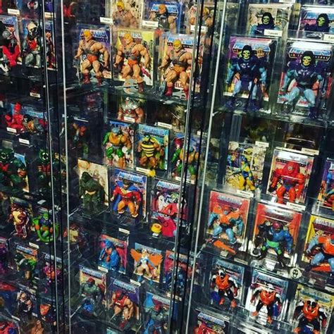 impressive masters of the universe he man collection toy display modern toys classic toys