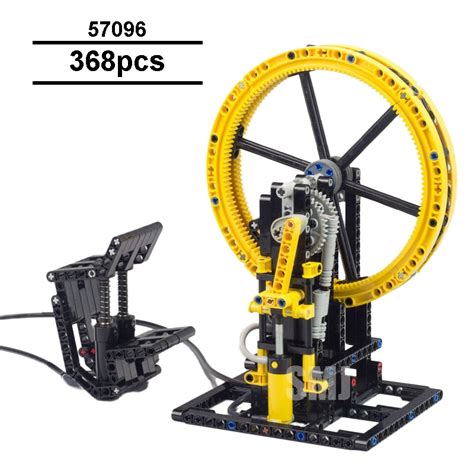 moc  model pneumatic vertical engine construction buiding block toys  boys kit bricks