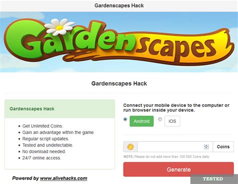 gardenscapes hack androidios tool hacks gardenscapes hacks