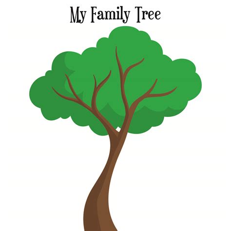 printable family tree template kids     printablee