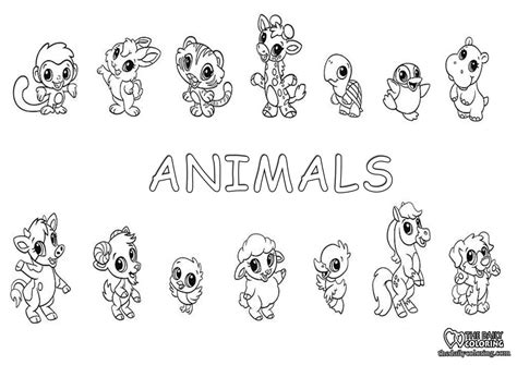 cute animals coloring page  daily coloring