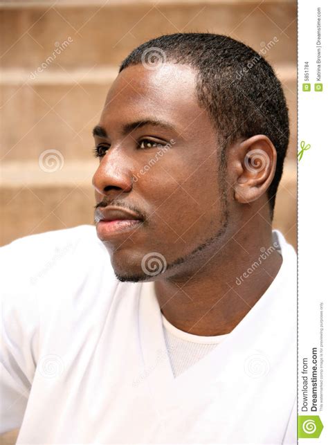 Handsome African American Man Wondering About His Stock