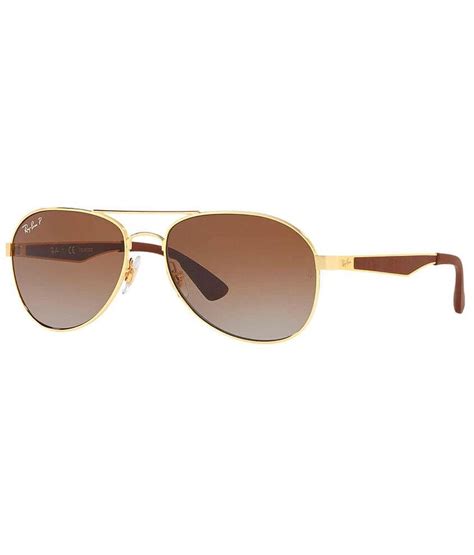 ray ban® polarized aviator sunglasses women s accessories in gold