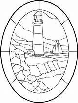 Coloring Nautical Pages Print Stained Glass sketch template