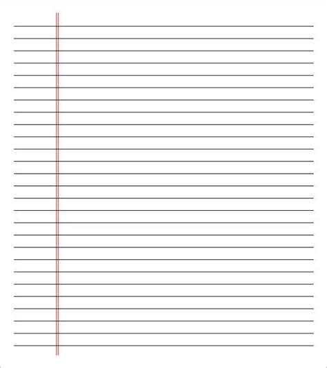 lined paper  red lines