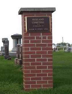 holland cemetery  holland iowa find  grave cemetery