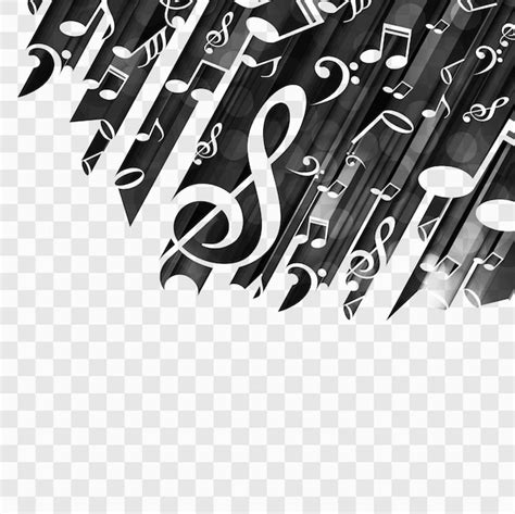 black  notes  background