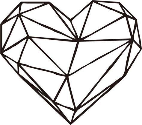 bolcom geometrisch hart geometrische hartje muursticker met hartje geometrische