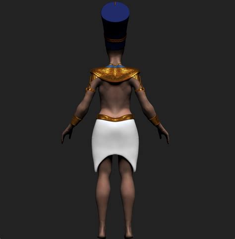 woman pharaoh 3d model 80 ztl free3d