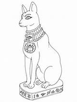 Egypte Egyptian Coloriages Bastet Geographie Hatshepsut sketch template