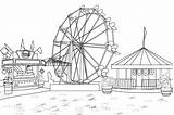 Ferris Wheel Coloring Festival Sapphire Falls Downloadable sketch template
