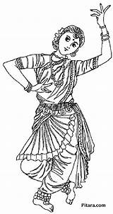 Dancer Classical Pitara Enlarged Any Coloringpages101 sketch template