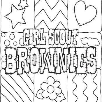 brownie girl scout coloring pages  girlscoutbrowniecoloringpages