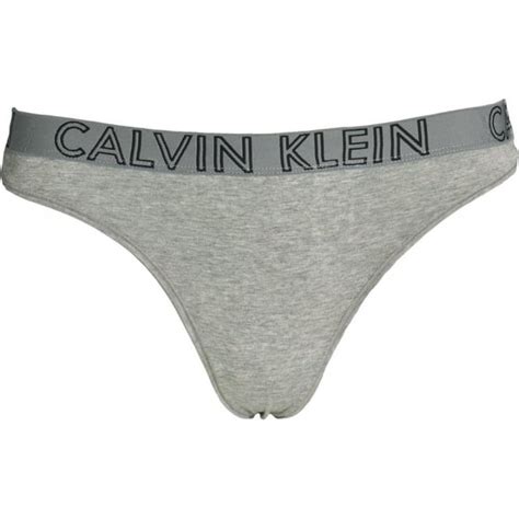 calvin klein womens ultimate cotton stretch thong heather grey