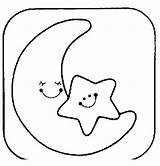 Luna Mond Colorare Malvorlagen Sterne Disegni Colorea Malvorlage Misti Applique Printable Kostenlose Ausmalen Stern Sketchite Babyzimmer Condividi sketch template