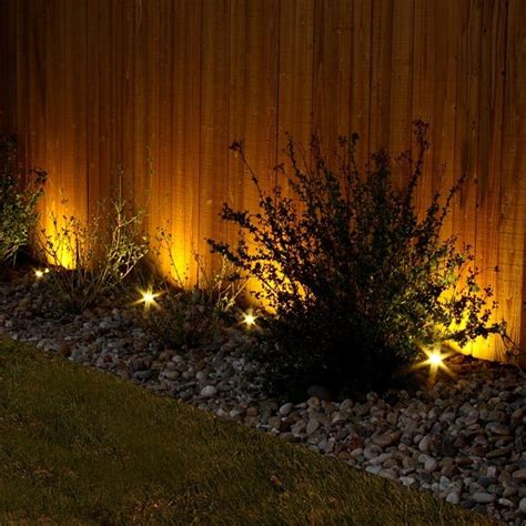 superb garden fence lighting ideas