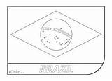 Flag Brazil Ichild Kids Brazilian Colour sketch template