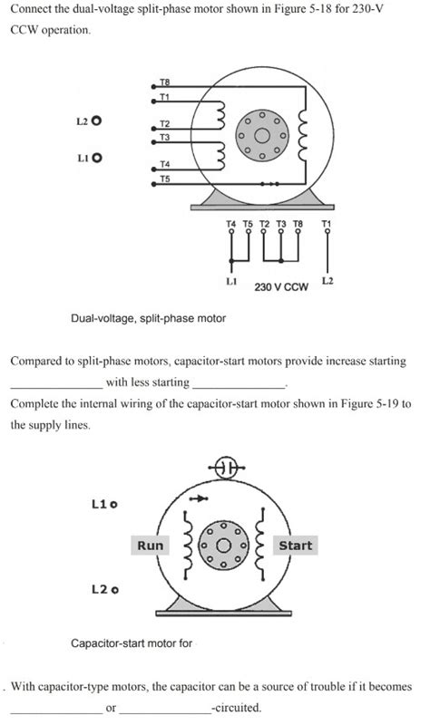 diagram single phase motor wiring diagram  capacitor mydiagramonline