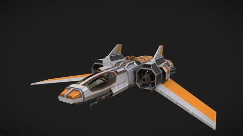 spaceship    model  jazoone  sketchfab