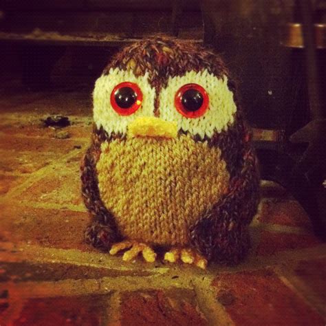 tweed owl knitting pattern