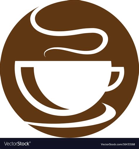 coffee cup logo template icon design royalty  vector