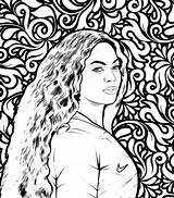 Beyonce The18 sketch template