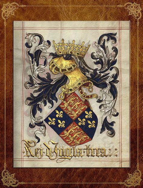 king of england medieval coat of arms by serge averbukh coat of