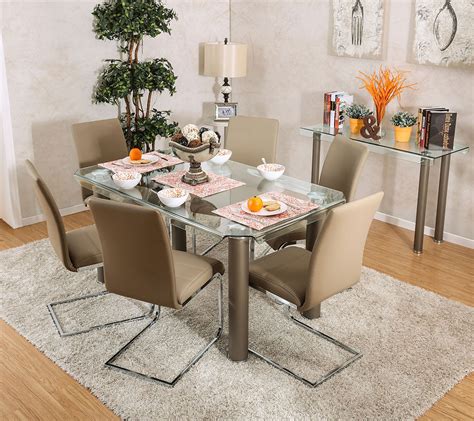 walkerville cmt rectangular glass dining table   chairs