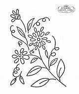 Embroidery Patterns Flowers Vintage Pattern French Knots Flower Hand Designs Floral Daisies Simple Transfer Border Motifs Transfers Good Stitches Cute sketch template