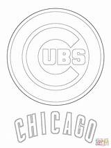 Cubs Coloring Chicago Pages Logo Printable Baseball Mlb Bears Color Print Sport Logos Sheet Tennessee Titans Mets Sports Supercoloring Dodgers sketch template