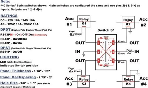 pin    toggle switch wiring diagram toggle switch wiring connect legend  dorman