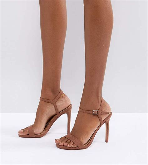 barely  asos design wide fit hands  heeled sandals trending sandals heels ankle