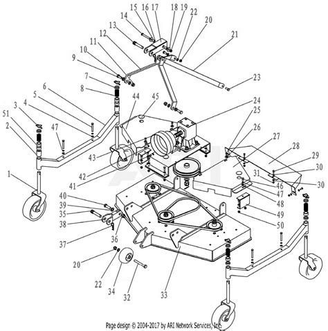 dr power  finish mower parts diagram   deck assembly