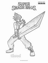 Smash Coloring Super Cloud Bros Brothers Drawings Pages Fun Paintingvalley sketch template