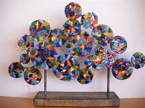 Fused Glass Sculpture By Lynhunterdesigns On Etsy Great Way To Use Up