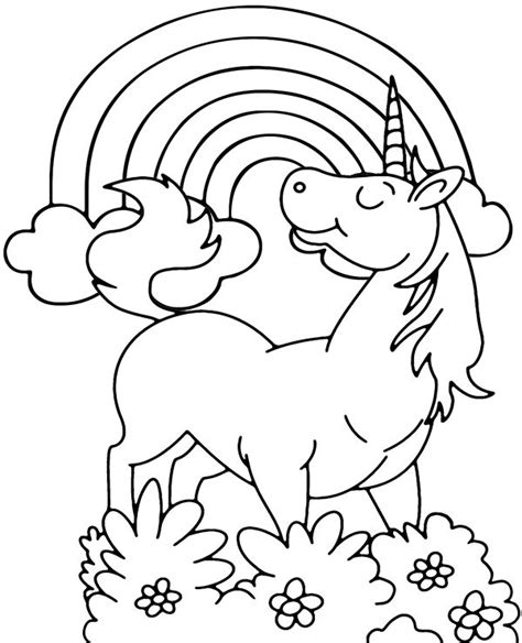 unicorn  rainbow coloring page unicorn coloring pages coloring