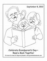 Grandparents Coloring Pages Printable Happy Drawing Grandma Library Clipart Collection Paintingvalley Grandfather sketch template