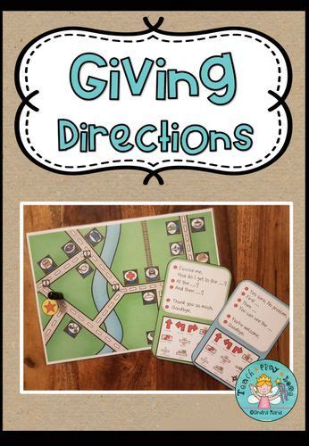 giving directions speaking activity prompt cards map