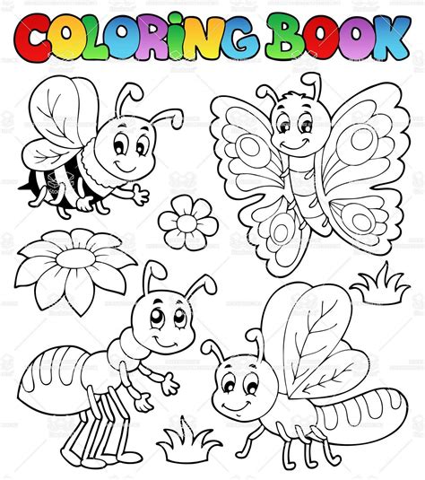 cute bug coloring pages thekidsworksheet