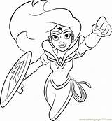 Wonder Woman Coloring Pages Super Hero Girls Dc Coloringpages101 Color Pdf sketch template