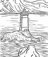 Coloring Lighthouse Pages Scenery Kids Adults Printable Drawing Lighthouses Print Mountain Color Sheets Sea Book Beach Getdrawings Bestcoloringpagesforkids Getcolorings Top sketch template